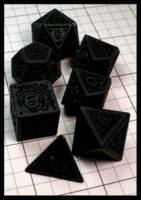 Dice : Dice - Dice Sets - Monochromatic Relief Black - Temu Feb 2024